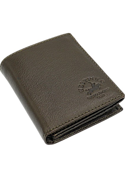 Kağıt Para ve Bozuk Para Bölmeli Hakiki Deri Erkek Cüzdanı - Yeşil fiyatları