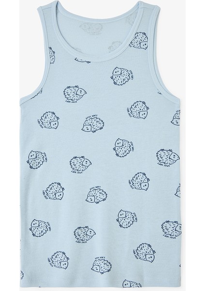 Erkek Çocuk Kirpi Desenli 2'li Atlet modelleri