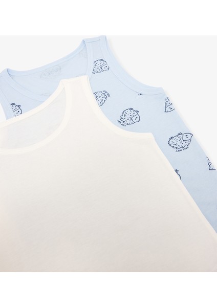 Erkek Çocuk Kirpi Desenli 2'li Atlet fırsatları