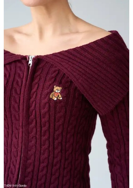 Fermuarlı Ayıcıklı Hırka modelleri