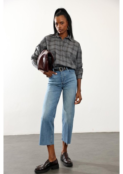 Gri Ekoseli Oduncu Gömlek fırsatları