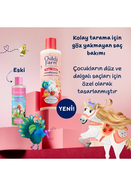 Çilek ve Organik Nane Özlü Çocuk Saç Krem 250ML fiyatları
