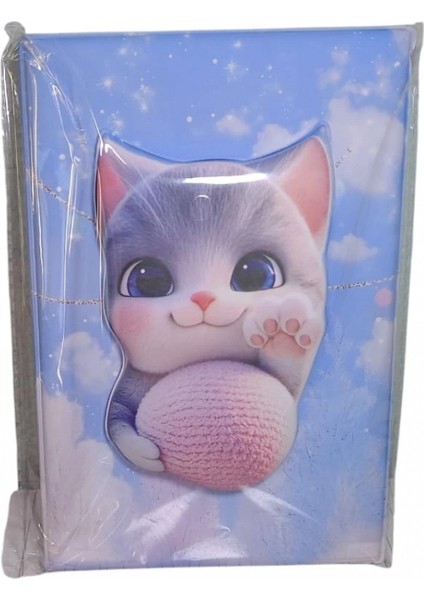 Puffy Kabartma Yüzey ( 14*20 Cm) 80 Yaprak Renkli Çizgili Hatıra Defteri ( Ball Cat) indirimleri