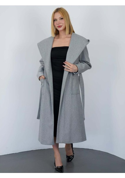 Kapşonlu ve Astarlı Kaşe Manto modelleri