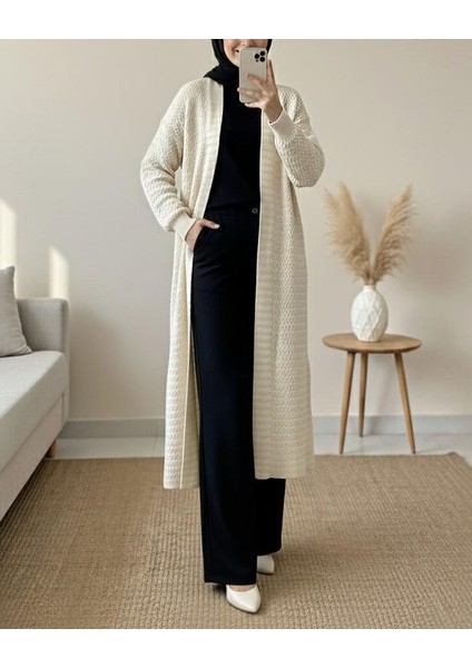 Zikzak Desenli Uzun Triko Hırka fiyatları