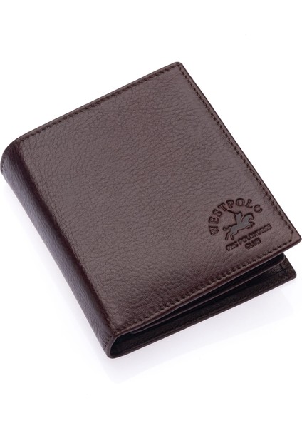 Hakiki Deri Ekstra Kartlıklı, Kağıt Para, Bozuk Para ve Bol Kart Bölmeli Erkek Cüzdan-Kahve fiyatları