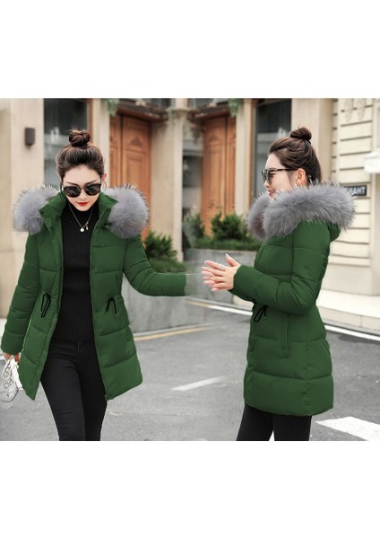 Kışlık Orta Boy Kadın Şişme Mont