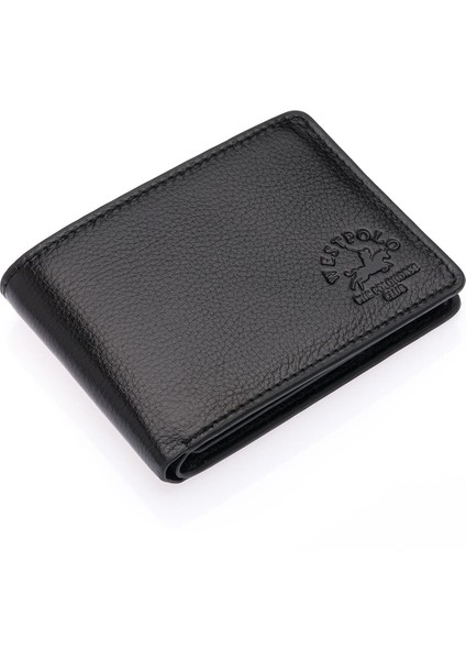 Hakiki Deri Kağıt Para ve Bol Kart Bölmeli Erkek Cüzdanı - Siyah fiyatları