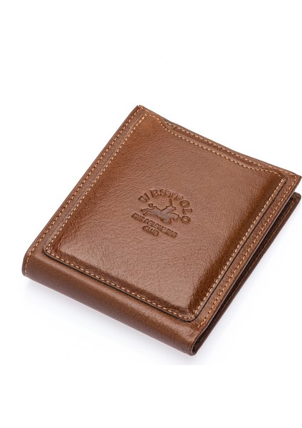 Hakiki Deri Kağıt Para ve Bol Kart Bölmeli ve Ekstra Kartlıklı Erkek Cüzdanı - Taba fiyatları