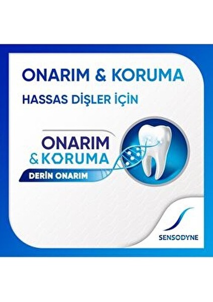 Onarım ve Koruma Diş Macunu ve Diş Eti Bakım Fırçası Seti 2 Adet Yumuşak modelleri