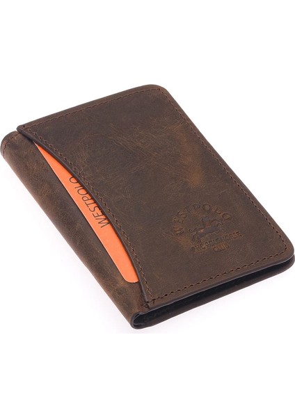 Hakiki Eskitme Deri Unisex Kartlık - G6 Kahverengi fiyatları