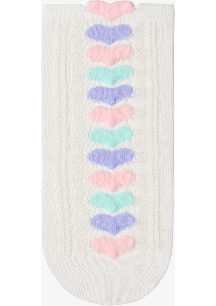 Kız Çocuk Love Unicorn Desenli Pamuklu 4'lü Soket Çorap fırsatları