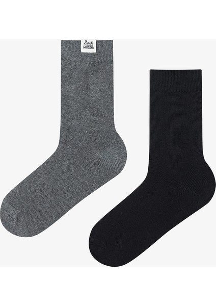 Çok Renkli Erkek Saddle 2li Soket Çorap