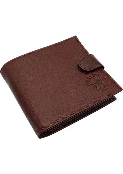 Hakiki Deri Kağıt Para, Bozuk Para ve Bol Kart Bölmeli Patlı Erkek Cüzdanı - Kahverengi fiyatları