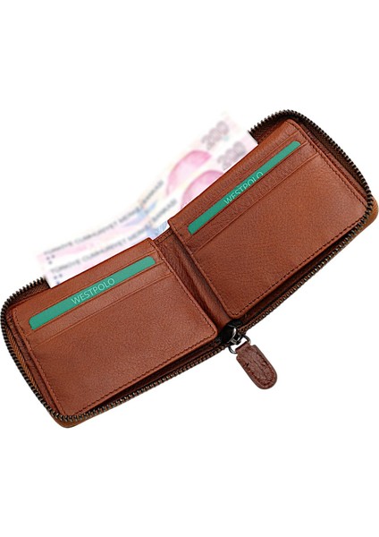 Lion Unisex Kağıt Para ve Bozuk Para Bölmeli Hakiki Deri Cüzdan Kartlık - Taba modelleri