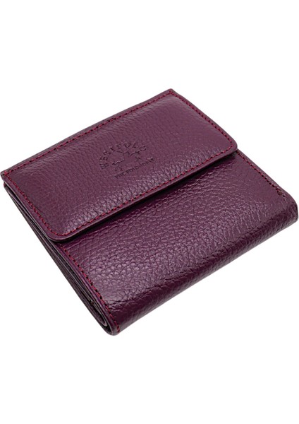 Melissa Kağıt Para ve Bozuk Para Bölmeli Hakiki Deri Kadın Cüzdanı - Mürdüm fiyatları