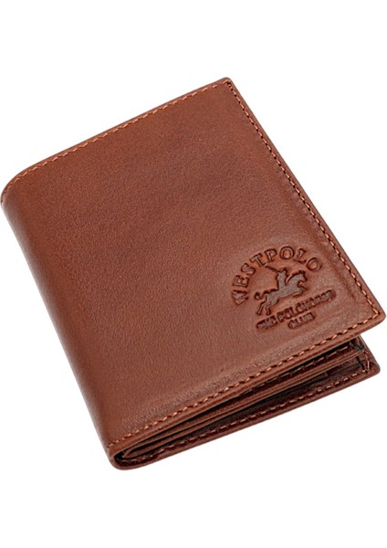 Hakiki Deri Kağıt Para, Bozuk Para ve Bol Kart Bölemli Erkek Cüzdan - Taba fiyatları