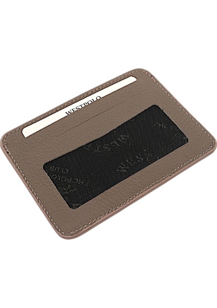 Carpi Kağıt Para Bölmeli Unisex Crazy Eskitme Hakiki Deri Kartlık - Kum fırsatları