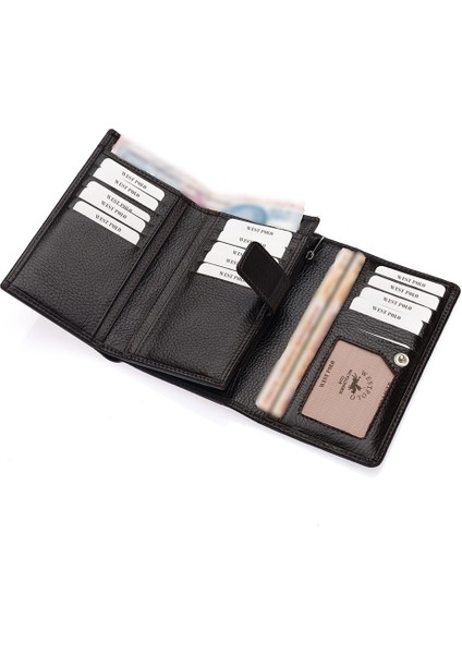 Tasha Kağıt Para ve Bol Kart Bölmeli Hakiki Deri Telefon Bölmeli Kadın Cüzdanı - Siyah modelleri