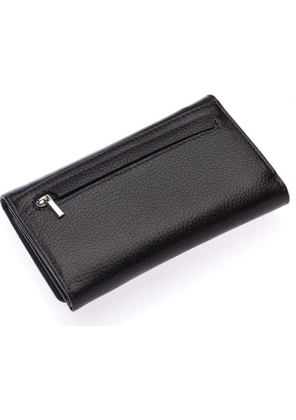 Tasha Kağıt Para ve Bol Kart Bölmeli Hakiki Deri Telefon Bölmeli Kadın Cüzdanı - Siyah fırsatları