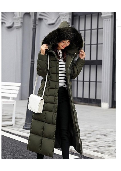 Günlük Kışlık Tam Boy Şişme Kadın Mont