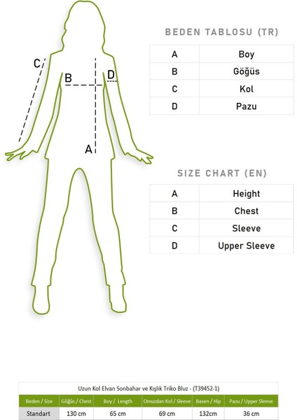 Uzun Kol Elvan Sonbahar ve Kışlık Triko Bluz Bordo Brd
