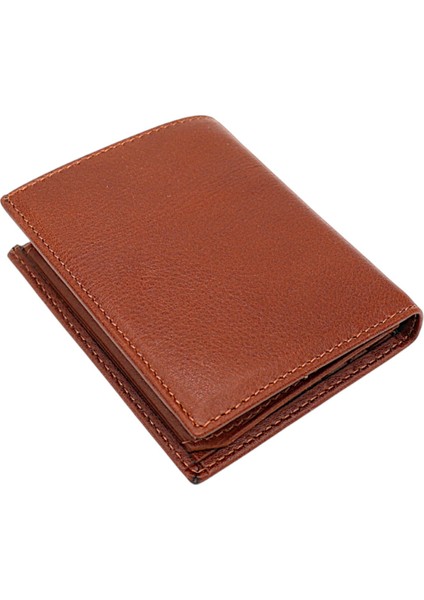 Chace Hakiki Deri Kağıt Para ve Bozuk Para Bölmeli Küçük Erkek Cüzdanı - Taba indirimleri
