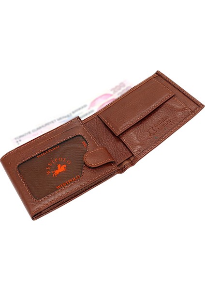 Hakiki Deri Kağıt Para, Bozuk Para ve Bol Kart Bölmeli Patlı Erkek Cüzdanı - Taba modelleri