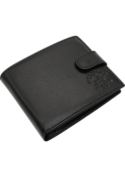 Kağıt Para, Bozuk Para ve Bol Kart Bölmeli Patlı Hakiki Deri Erkek Cüzdanı - Siyah fiyatları