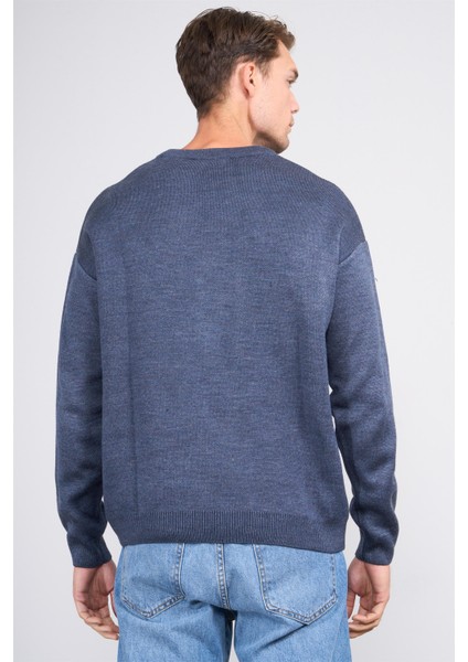 Çetinkaya Mentality 5290 Bisiklet Yaka Akrilik Triko Indigo fırsatları