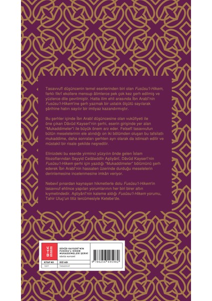 Dâvûd Kayserî’nin Fusûsu’l-Hikem Mukaddimeleri Şerhi - Seyyid Celâleddîn Âştiyânî fiyatları