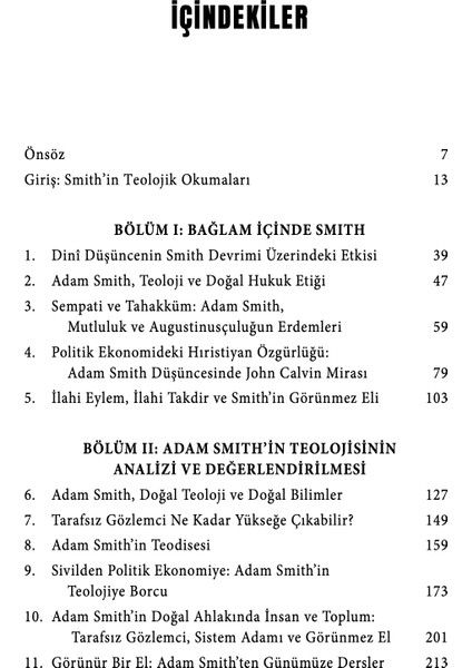 Teolog Olarak Adam Smith - Ed. Paul Oslington modelleri