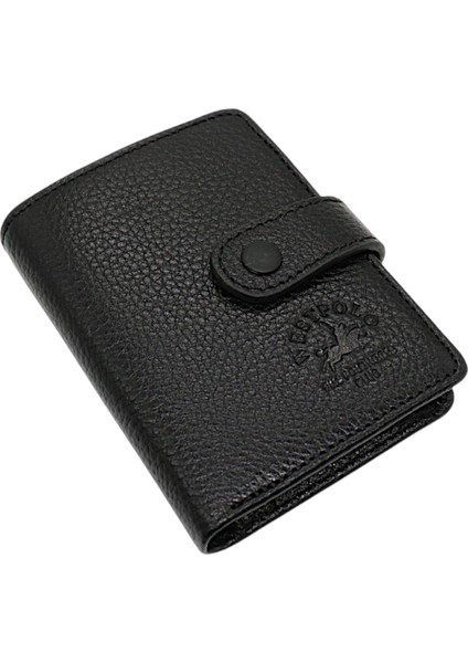 Hakiki Deri Kağıt Para ve Şeffaf Bol Kart Bölmeli Patlı Unisex Kartlık Cüzdan - Siyah fiyatları