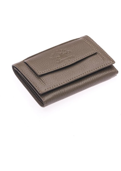 Unisex Hakiki Deri Bozuk Para ve Kağıt Para Bölmeli Cüzdan Kartlık - Kum fiyatları