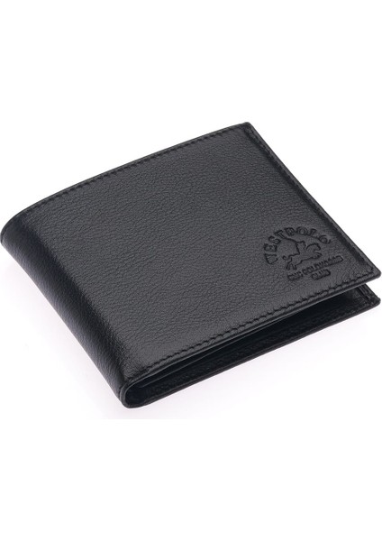 Hakiki Deri Kağıt Para ve Bol Kart Bölmeli Erkek Cüzdanı - Siyah fiyatları