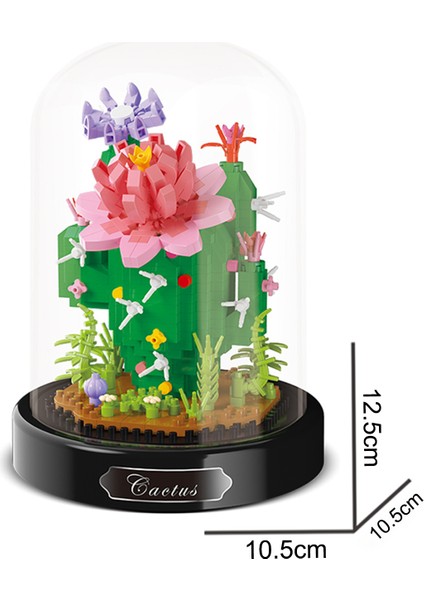 Fanus Blok Çiçek - Kaktüs 615 Parça modelleri