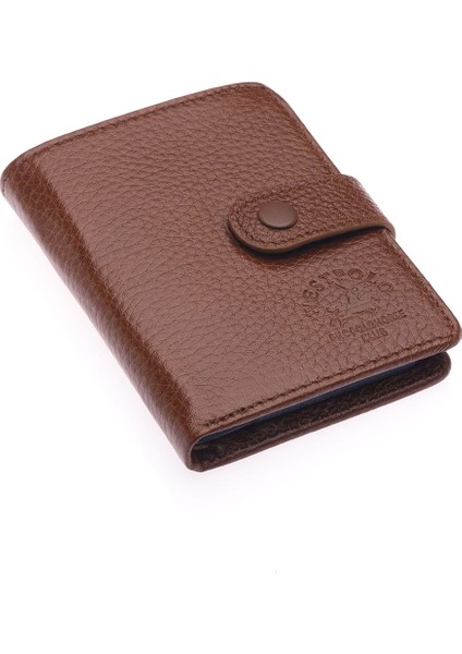 Hakiki Deri Kağıt Para ve Şeffaf Bol Kart Bölmeli Patlı Unisex Kartlık Cüzdan - Fındık fiyatları