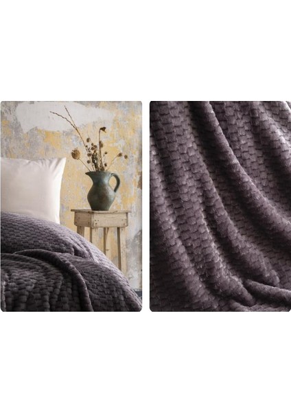 Ap Jakarlı Çift Kişilik Antrasit Trusty Battaniye 200*220 fiyatları