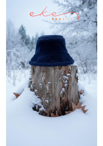 Kadın Peluş Bucket Lacivert Renk Şapka fırsatları
