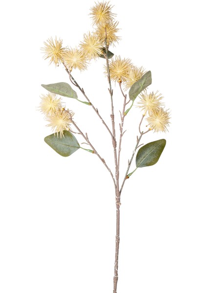 Yapay Top Çiçek Krem 63 Cm.