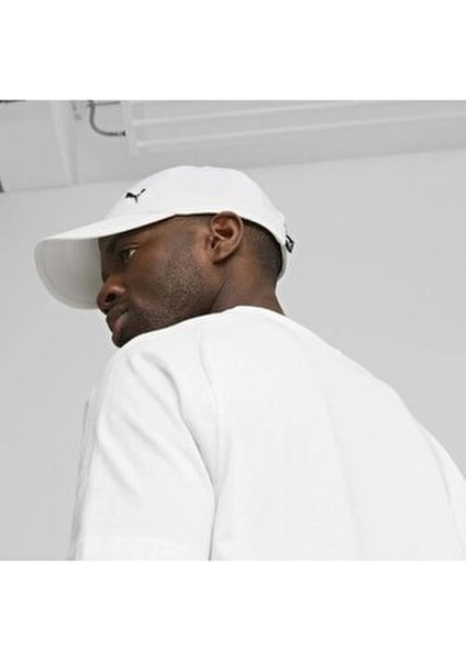 Metal Cat Unisex Beyaz Günlük Şapka Konforlu Kullanım İçin Tasarlandı