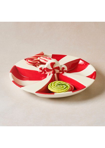 New Year Yılbaşı Candy Twist Bölmeli Sunumluk 26,7 cm modelleri