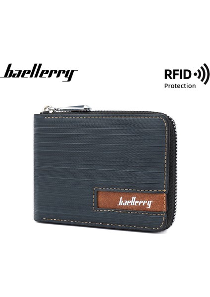 Baellerry Yeni Erkek Kısa Cüzdan Sınır Ötesi Rfıd Fermuarlı Çoklu Kart Bozuk Para Kesesi Yatay Versiyon Öğrenci Kart Çantası (Yurt Dışından) fiyatları