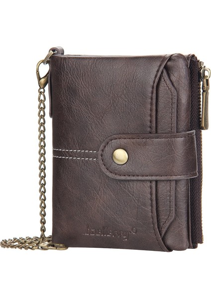 Erkekler Için Kısa Cüzdan Baellerry Dikey Zincirli Bozuk Para Kesesi (Yurt Dışından)