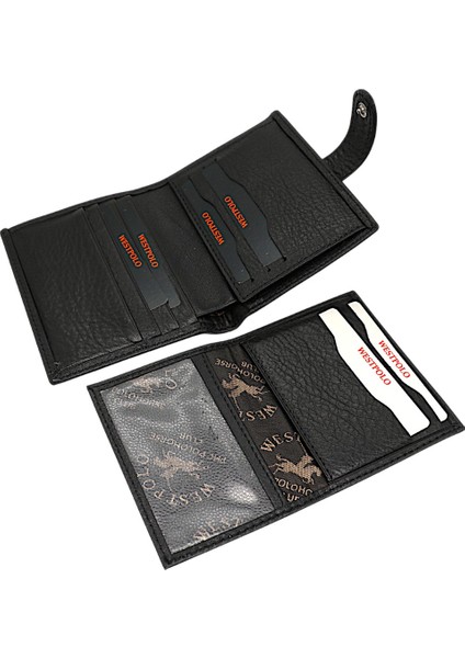 Hakiki Deri Çıkartılabilir Kartlıklı ve Kağıt Para Bölmeli Patlı Erkek Cüzdanı fırsatları