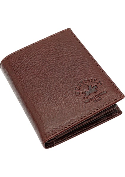 Hakiki Deri Kağıt Para, Bozuk Para ve Bol Kart Bölemli Erkek Cüzdan - Kahverengi fiyatları