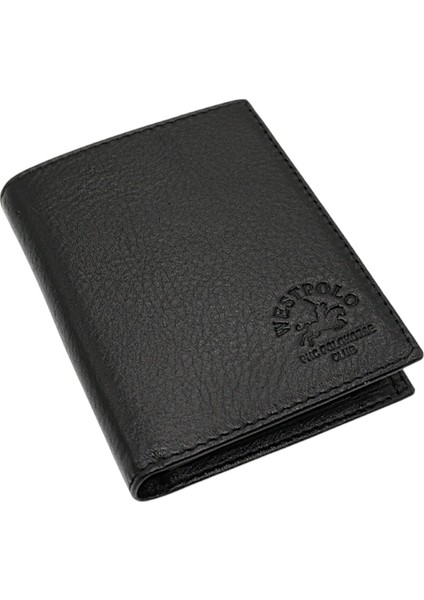 Hakiki Deri Kağıt Para ve Bozuk Para Bölmeli Erkek Cüzdanı - Siyah fiyatları