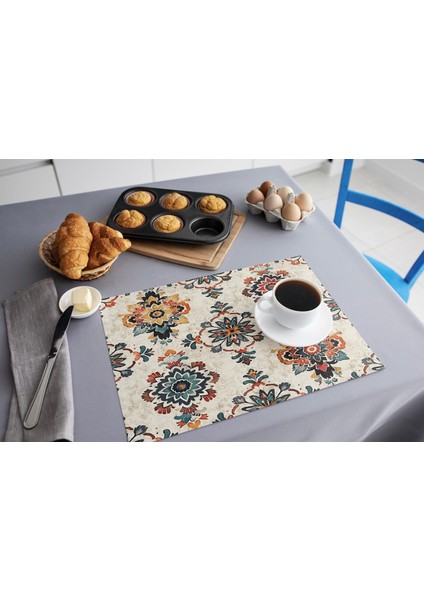 Amerikan Servisi Renkli Desenli 30X40