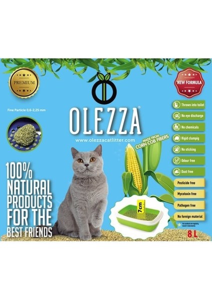 Mısır Koçanı Kedi Kumu 8lt