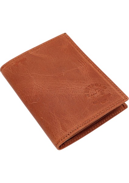 Hakiki Eskitme Deri Kağıt Para, Bozuk Para ve Kart Bölmeli Erkek Cüzdanı - Taba fiyatları